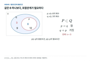 공통인 6 하나로 충분조건과 필요조건을 함께 증명할 수 있을까